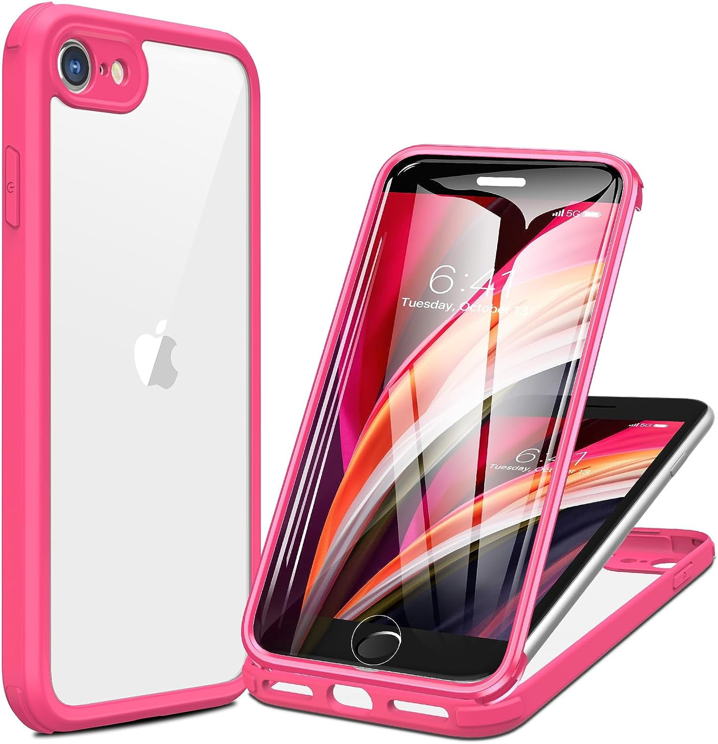 Glass iPhone SE Case 2020 2022/ iPhone 8 Case, FullBody Drop Proof