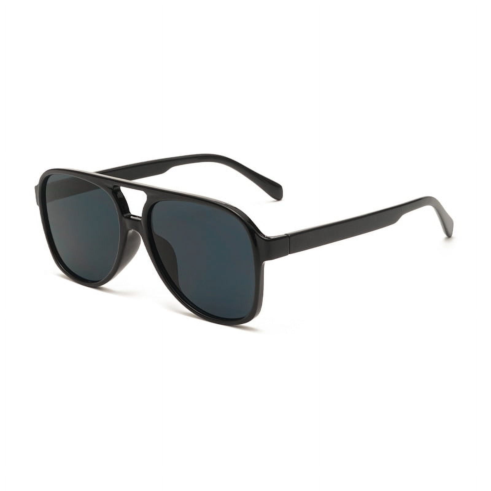 Glass lens polarized sunglasses for men women with spring hinges