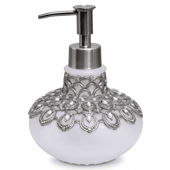 Decozen Gifts for Mom - Premium Frosted Glass Lotion Dispenser for Mother's Day Gifts, Bathroom Decor, Soap Dispenser, Glass Pump Bottle, Liquid Hand Soap Bottle - Mothers Day Decor