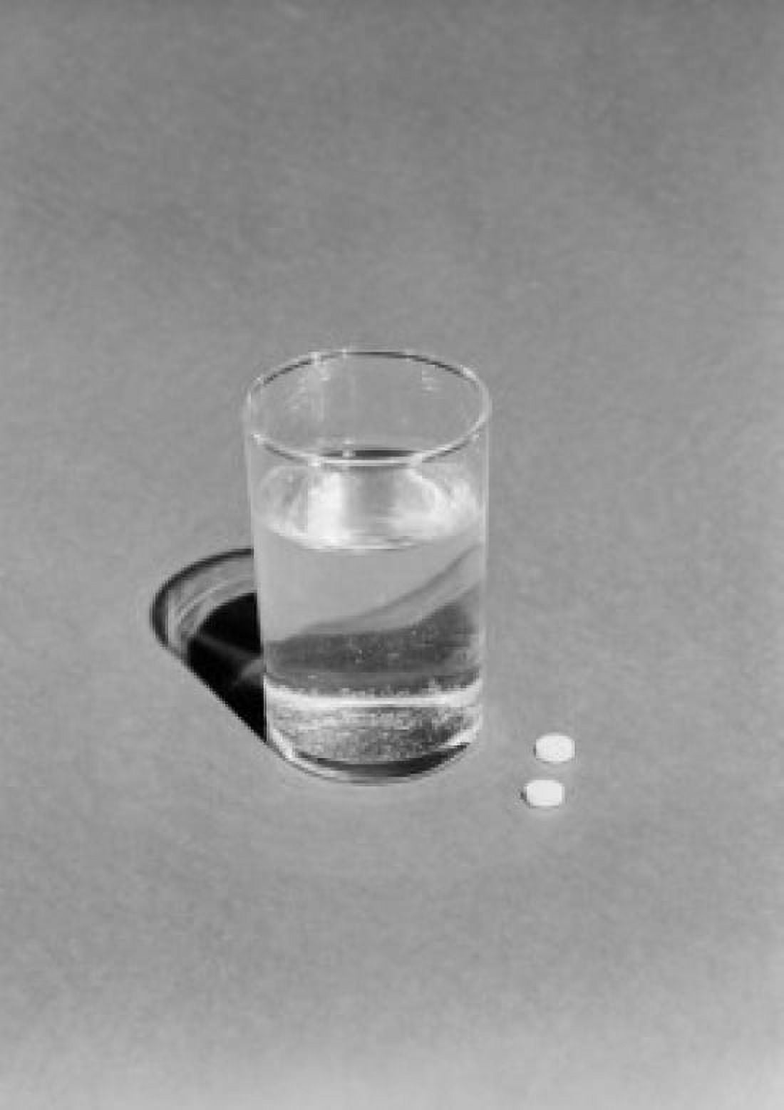 Glass of water and two pills Canvas Art - (24 x 36)