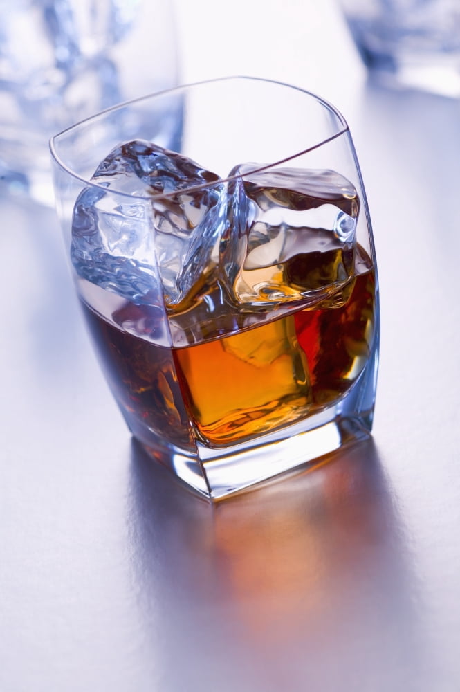 Glass of whiskey Canvas Art - Richard Desmarais Design Pics (12 x 19)