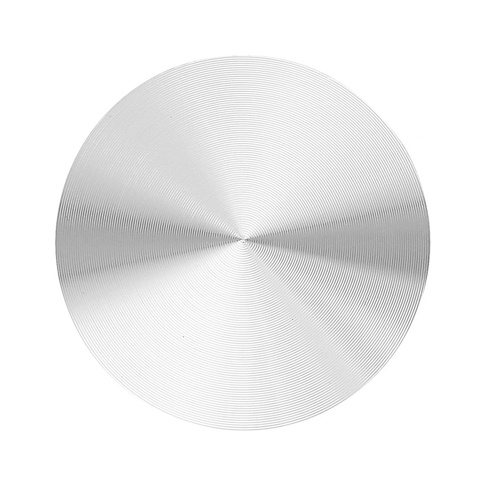 Glass plate adapter table leg, aluminum, round, 50x8mm, silver ...