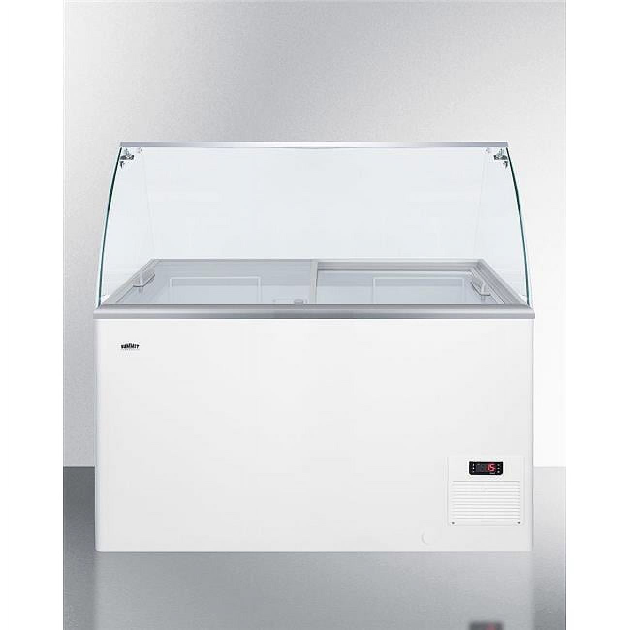 Glass sneeze guard kit for user installation on NOVA45 freezer