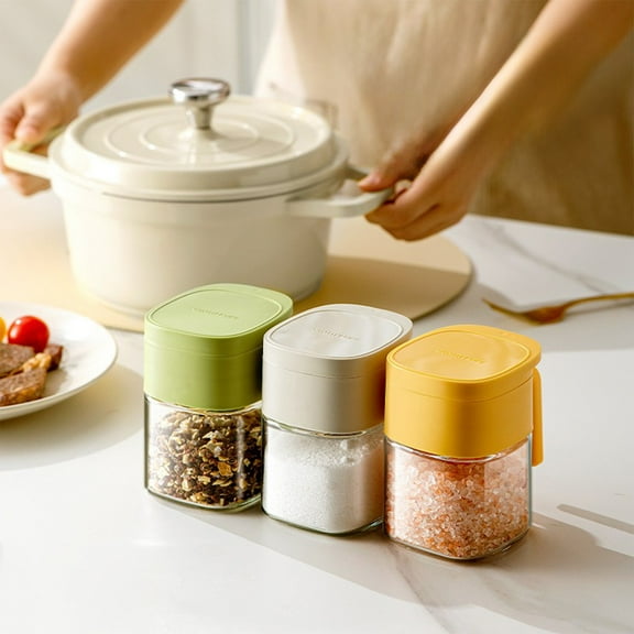 Glass squeegee, Glass Spice Jars with Airtight Lids - Kitchen Storage Containers for Herbs and Seasonings Shower squeegee | Green KTFgvq