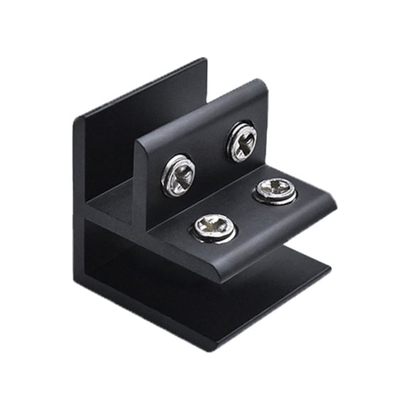Glass-to-Glass Corner Clamp Aluminum Alloy Frame-less Glass Clamp for Rimless Aquarium Shower Door Glass Panel Fixing