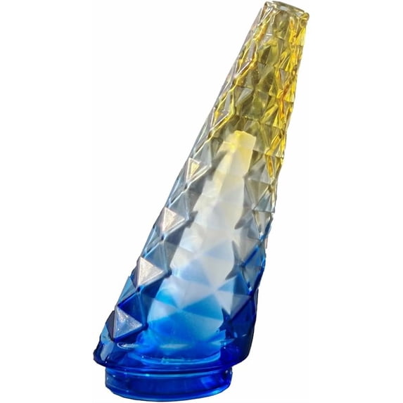 Glass vase Desktop Decoration, Colored Glass vase, Home Glass Decoration (Blue Bottle)