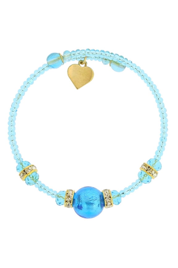 Carino Murano Glass Bracelet - Aqua