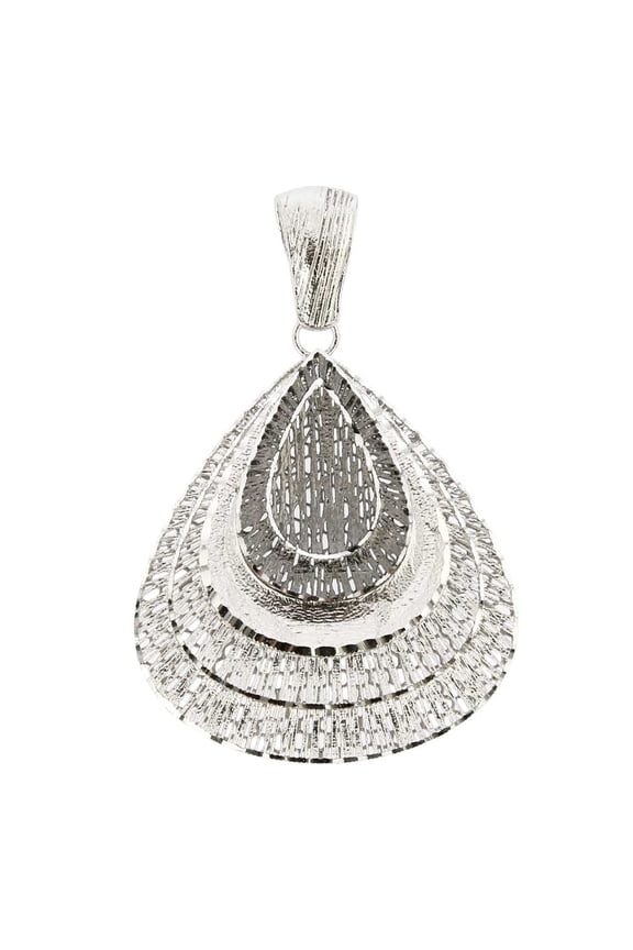 Fancy Fan Sterling Silver Pendant