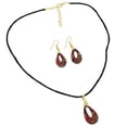 thumbnail image 1 of GlassOfVenice Gemma Murano Glass Necklace and Earrings Set - Red, 1 of 8