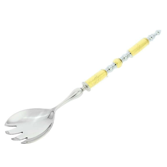 GlassOfVenice Italian Murano Glass Salad Fork - Gold