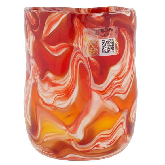 GlassOfVenice Murano Glass Aurora Tumbler - Red