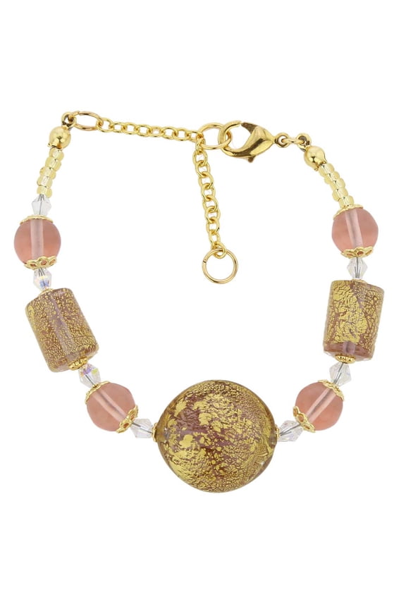 Murano Glass Ca D'Oro Bracelet - Purple
