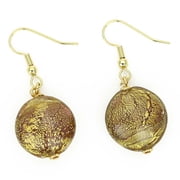 GlassOfVenice Murano Glass Ca DOro Earrings - Purple