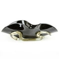 thumbnail image 1 of GlassOfVenice Murano Glass Centerpiece Bowl - Black and Gold, 1 of 7