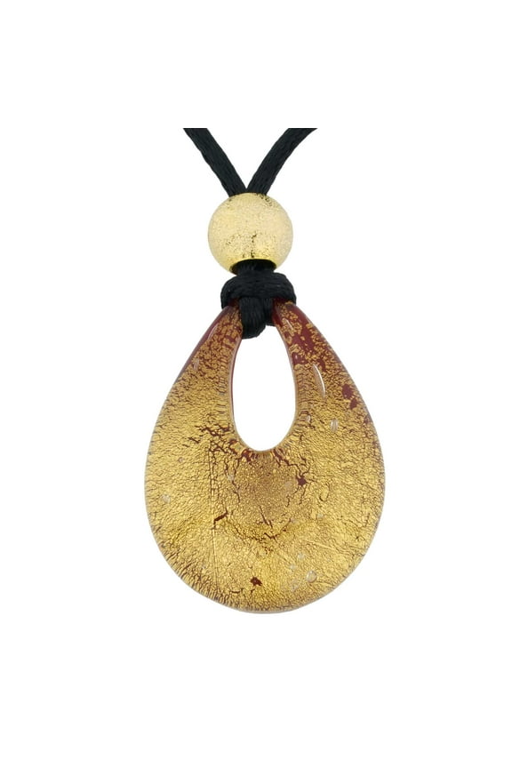 Murano Glass Gemma Necklace - Red