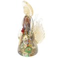 thumbnail image 1 of GlassOfVenice Murano Glass Golden Quilt Millefiori Angel, 1 of 5