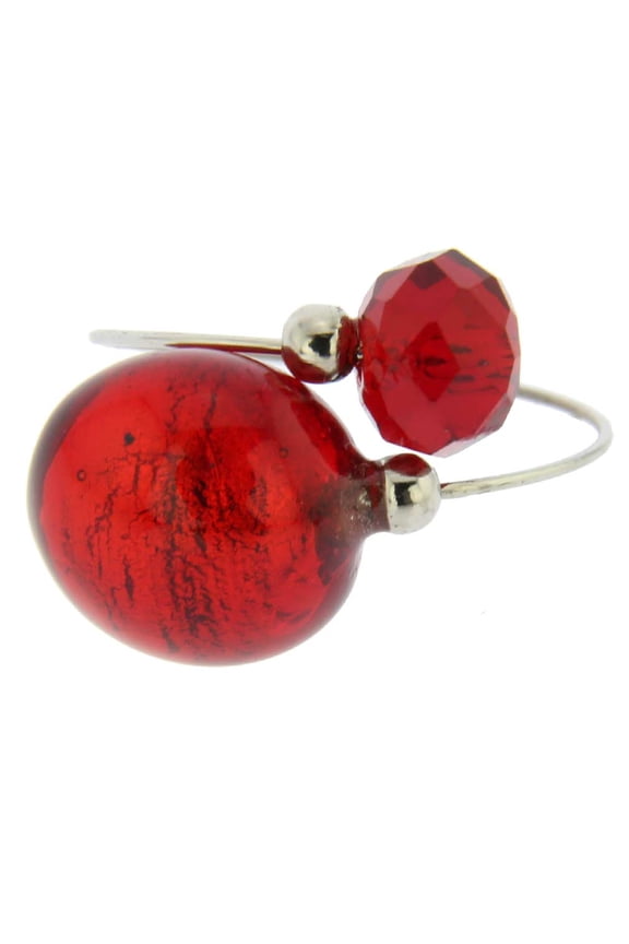 Murano Glass Lagoon Reflections Ring - Red