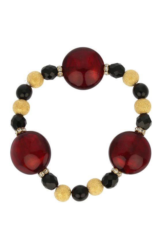 Murano Glass Magic Bracelet - Ruby Red