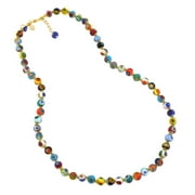 GlassOfVenice Murano Glass Mosaic Long Necklace - Multicolor
