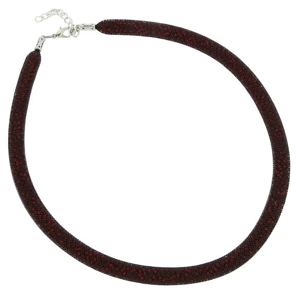 GlassOfVenice Murano Glass Necklace Eleganza - Burgundy