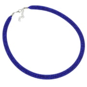 GlassOfVenice Murano Glass Necklace Eleganza - Navy Blue