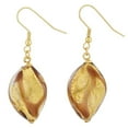 thumbnail image 1 of GlassOfVenice Murano Glass Royal Purple Spiral Earrings, 1 of 4