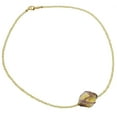 thumbnail image 1 of GlassOfVenice Murano Glass Royal Purple Spiral Necklace - 1 Bead, 1 of 8