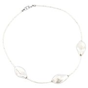 GlassOfVenice Murano Glass Royal Silver Spirals Necklace