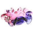 thumbnail image 1 of GlassOfVenice Murano Glass Sommerso Centerpiece Bowl - Rose and Blue, 1 of 9