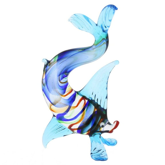 GlassOfVenice Murano Glass Striped Elongated Fish