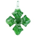 thumbnail image 1 of GlassOfVenice Murano Glass Venetian Marble Cross Pendant - Emerald, 1 of 5
