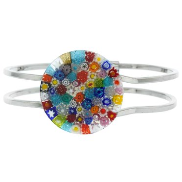 GlassOfVenice Pendente A Stella Millefiori In Vetro Di Murano – Autentico, Fatto A Mano, Con Sacchetto Di Velluto