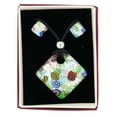 thumbnail image 1 of GlassOfVenice Murano Glass Venetian Reflections Necklace and Earrings Set - Silver Meadow, 1 of 7