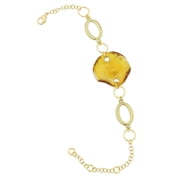 GlassOfVenice Murano Glass Volano Bracelet - Golden Brown
