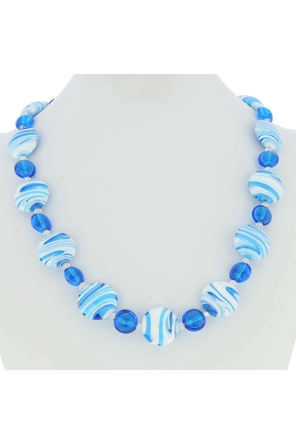 Murano Glass Wonders Necklace - Caribbean Dream