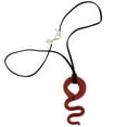 thumbnail image 1 of GlassOfVenice Red Snake Murano Glass Pendant Necklace, 1 of 7