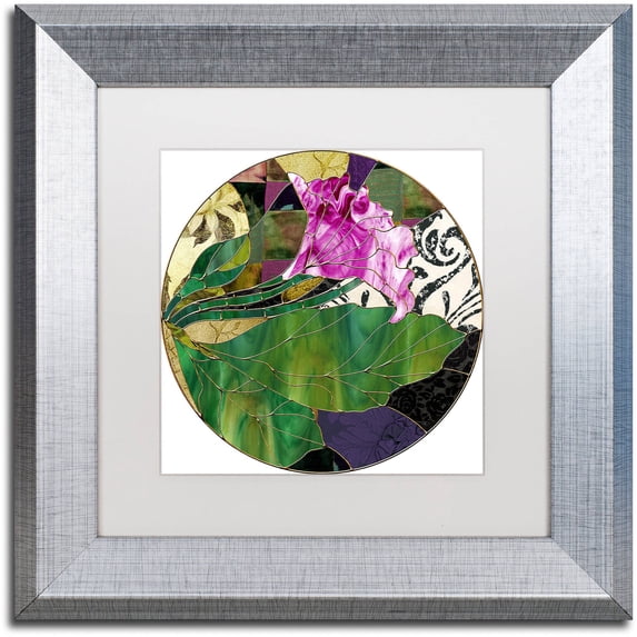 "Glassberry I" Canvas Art by Color Bakery White Matte, Silver Frame