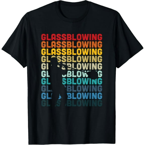 Glassblowing retro text glassworking - glass blower gift T-Shirt