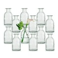 thumbnail image 1 of Glasseam Glass Bud Vases Bulk for Flowers Set of 12 Striped Clear Small Vase for Table Centerpieces, 1 of 7