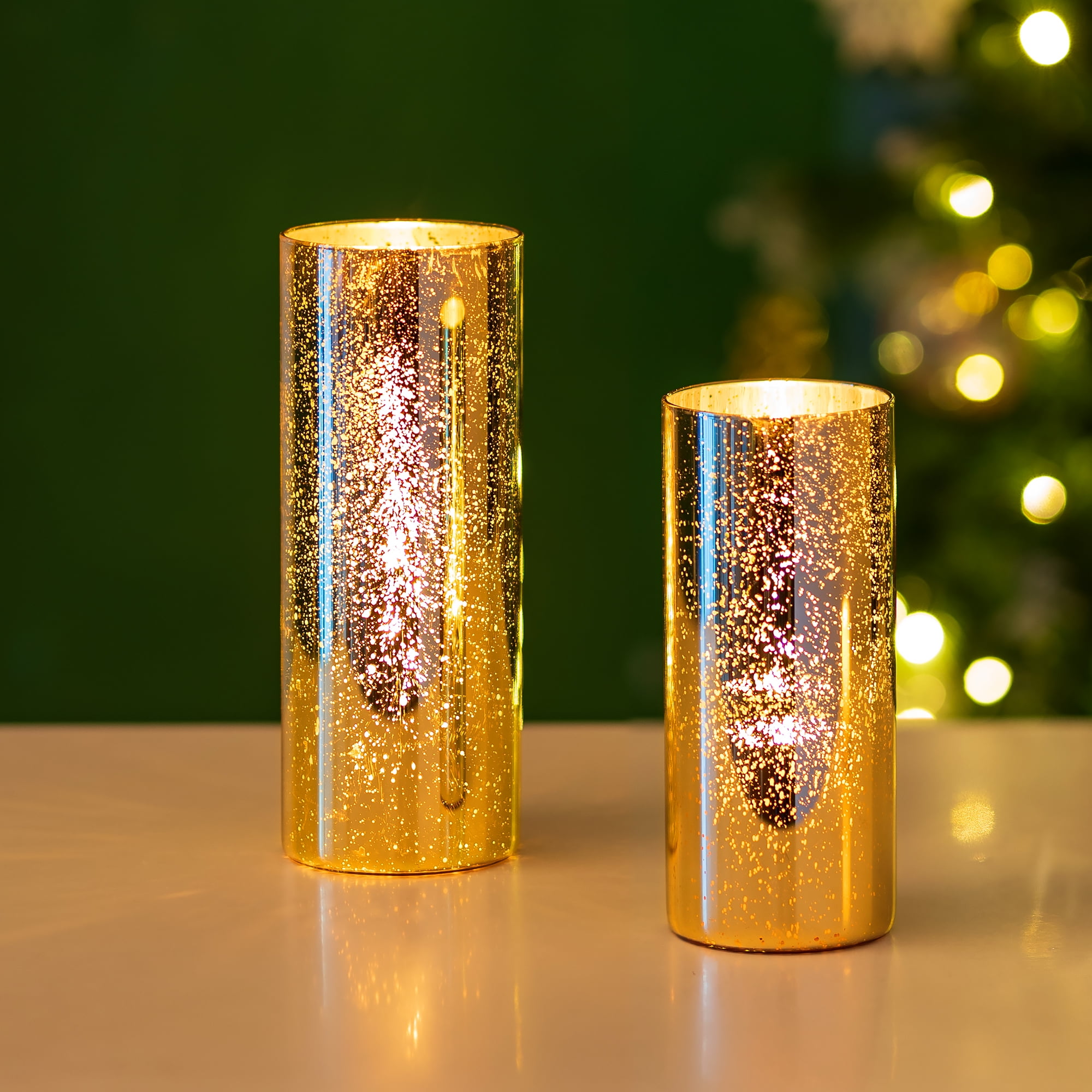 AGLARY Square Glass Taper Candle Holders - Set Of 2 For Dining Table, Wedding & Party Decor 10 thumbnail image