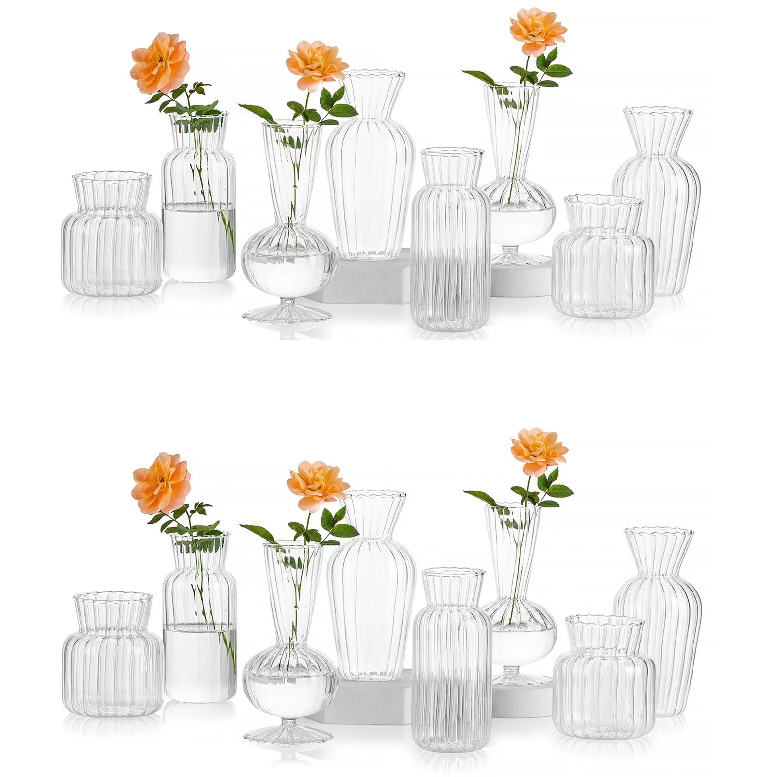Libbey Clear Glass Sabrina Bud Vase, 1 Each