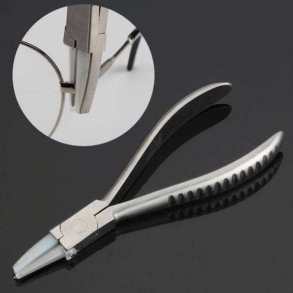 Glasses Adjusting Pliers Semi-Circular Square-Headed Pliers Optical Tools Fine-Tuning Glasses,1 x Eyeglasses adjusting forceps,As Shown