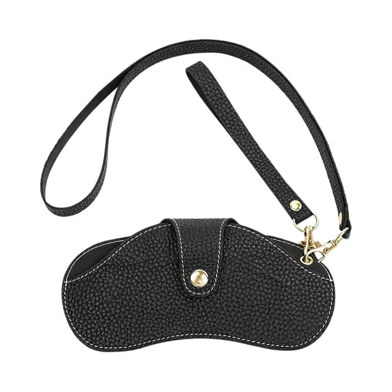 Glasses Case Hard Shell Portable Sunglasses Holder with Clip for Men Women Travel Car Storage - Protective Pouch for Eyeglasses and Spectacles