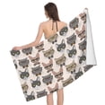 thumbnail image 1 of Glasses Cornish Rex Cute Cat Bath Towel, Highly Absorbent towels for bathroom Quick Drying Microfiber Bath Towels for Body, Soft Shower Towels for Sport, Yoga, SPA, Gym 27x55in, 1 of 5