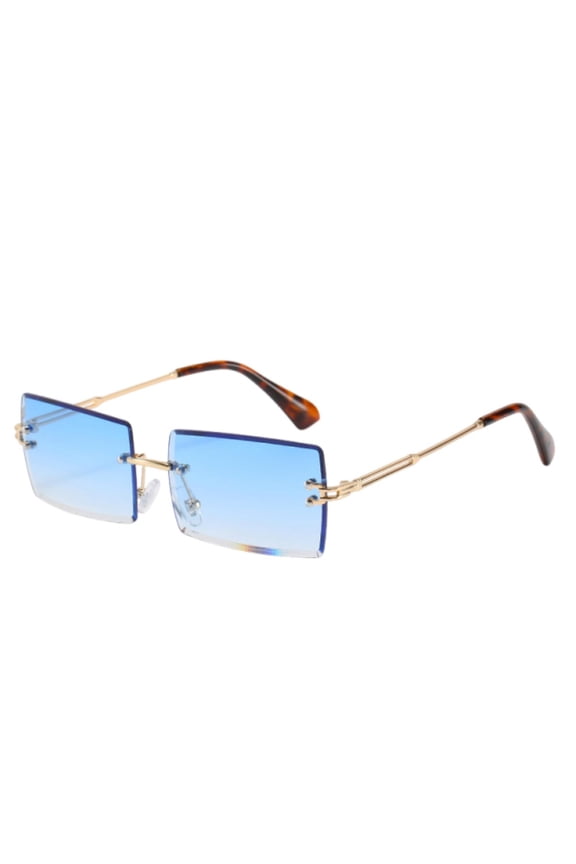 Glasses Cycling Eyewear Rimless Rectangle for Square Frames Unisex Flight Lightweight Alloy Outdoor Adventurewear