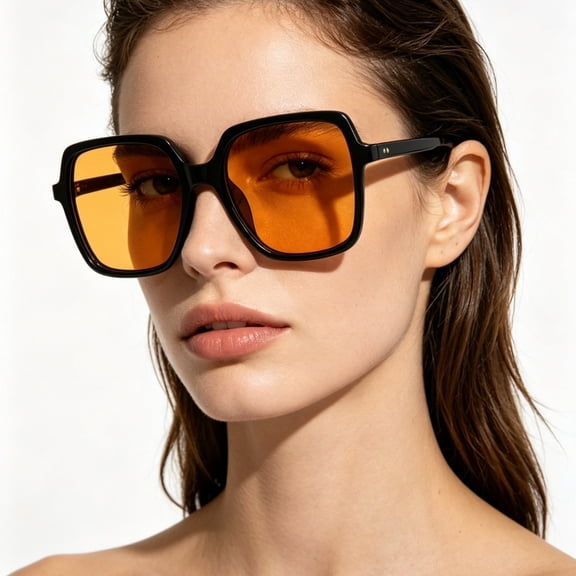 Glasses Cycling Eyewear Square Frame Classic 1970s Style for Everyday Wear and Everyday Use