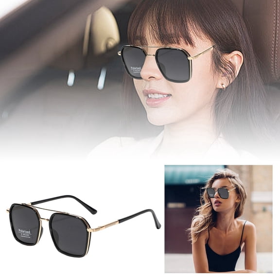 Glasses Cycling Eyewear Square Frame with Double Bridge TR90 for Men and Women Metal 4