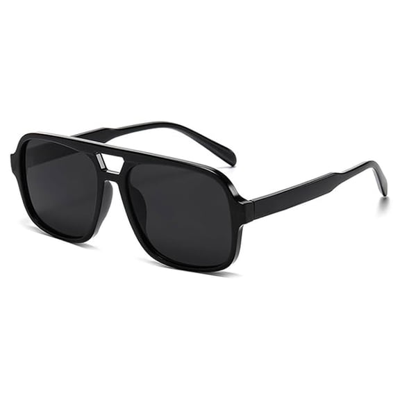 Glasses Cycling Eyewear Square Green for Men and Women - 70s Style Classic Shades for Outdoor Adventure and Wind