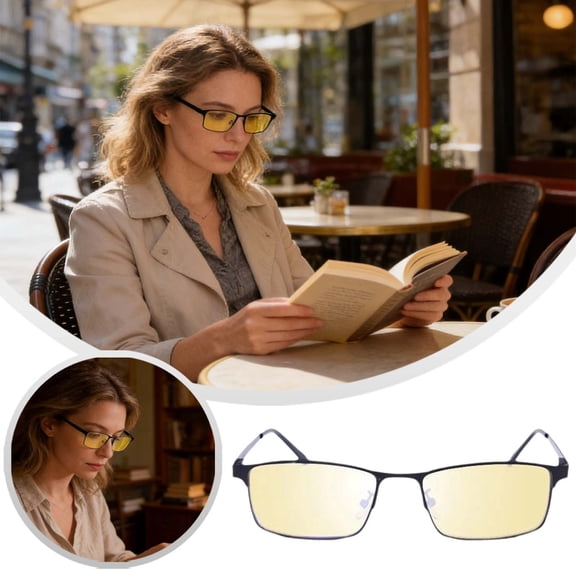 Glasses Cycling Eyewear for Blue Light Blocking for Gaming and Computer Work Fatigue Reduction Non- Lightweight Everyday