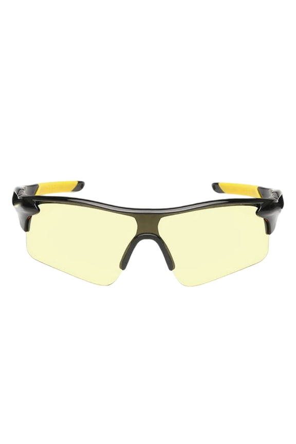 Glasses Cycling Eyewear for Night Driving | High Definition Night Glare Reduction Polarized Lens Eye Strain for Men Women Outdoor Riding Adapter
